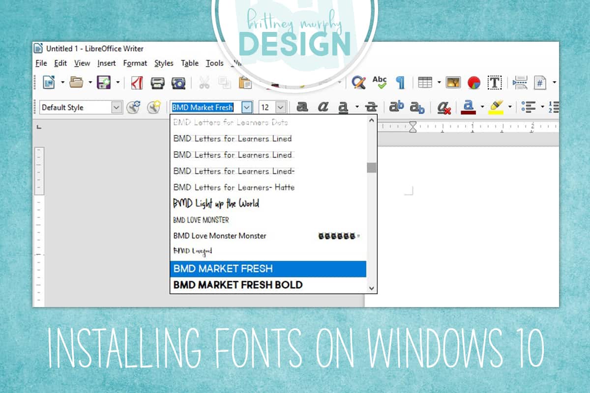 free fonts for windows 10